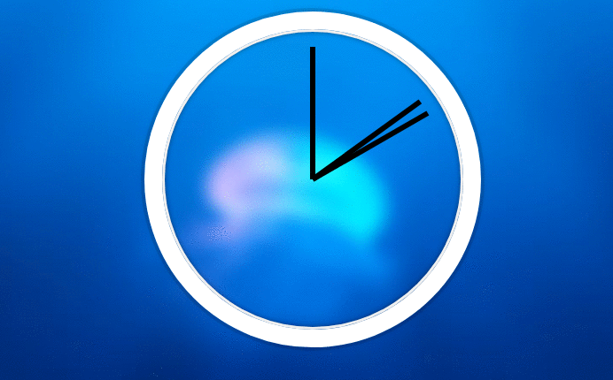 Clock with full animation